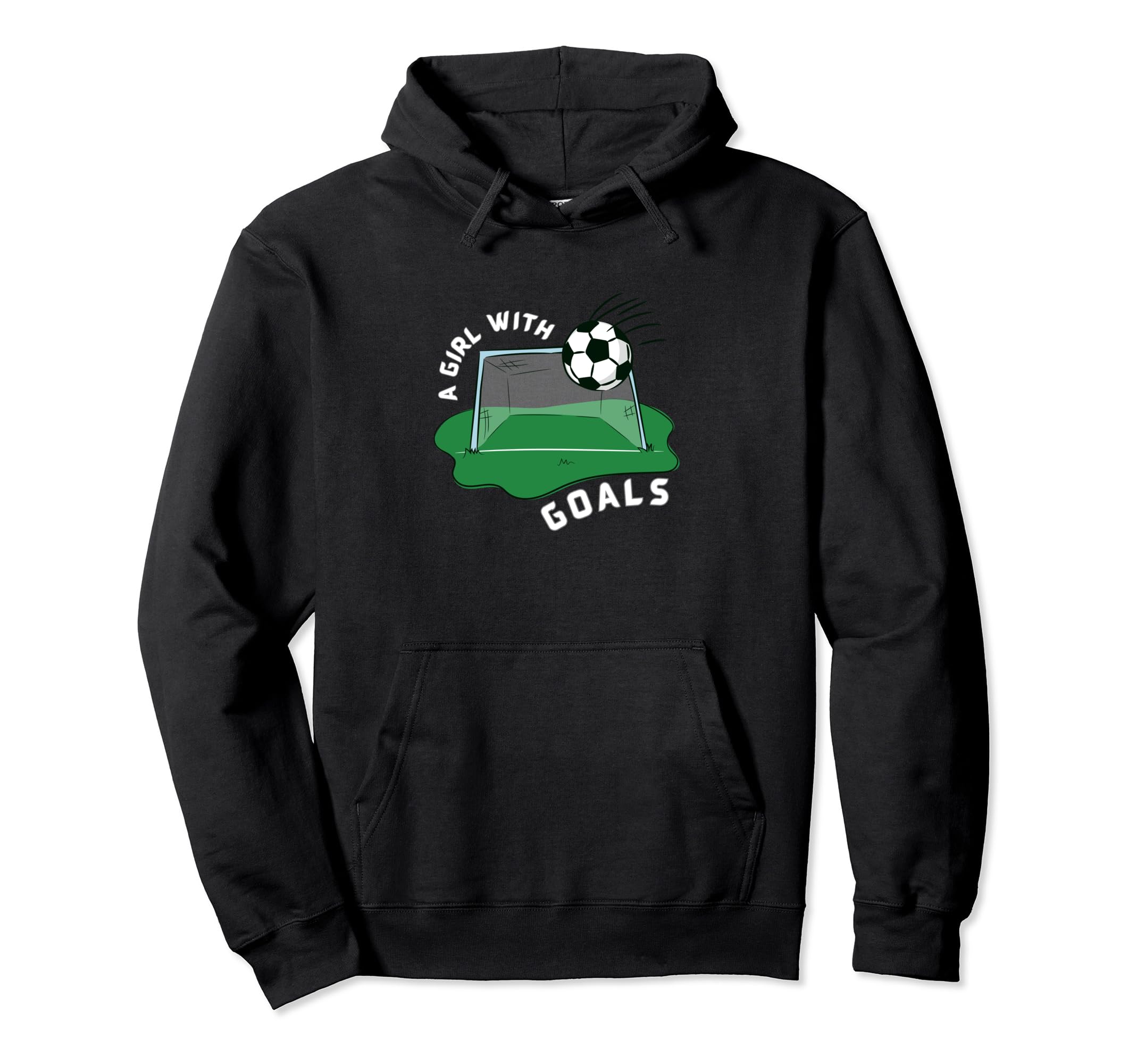 Soccer Goals Football Net Hoodie - Minimalist Print Men Women