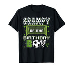 Grampy Birthday Soccer Group Family T-Shirt - Aesthetic Graphic Men Women