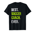 Best Soccer Coach Ever T-Shirt - Minimalist Print Unisex