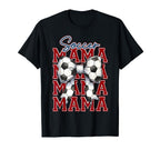 Coquette Bow Soccer Mama Soccer Mom T-Shirt - Aesthetic Graphic Unisex