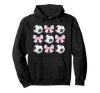 Soccer Coquette Bow Soccer Hoodie - Custom Art Print Unisex