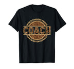 Coach Leopard Coaching Instructor Or T-Shirt - Trendy Graphic Unisex