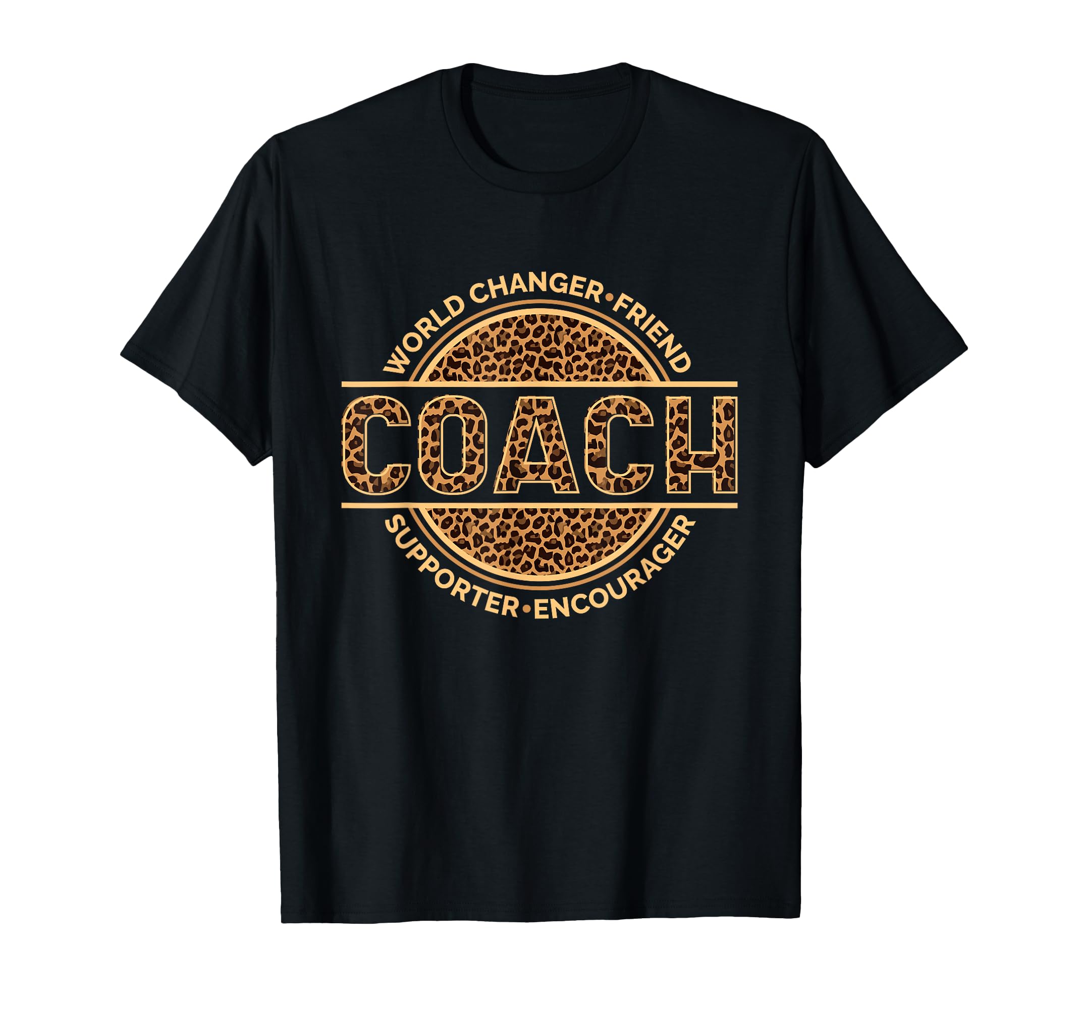 Coach Leopard Coaching Instructor Or T-Shirt - Trendy Graphic Unisex