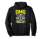 Goaltender Ice Hockey Player Ice Hoodie - Minimalist Print Men Women