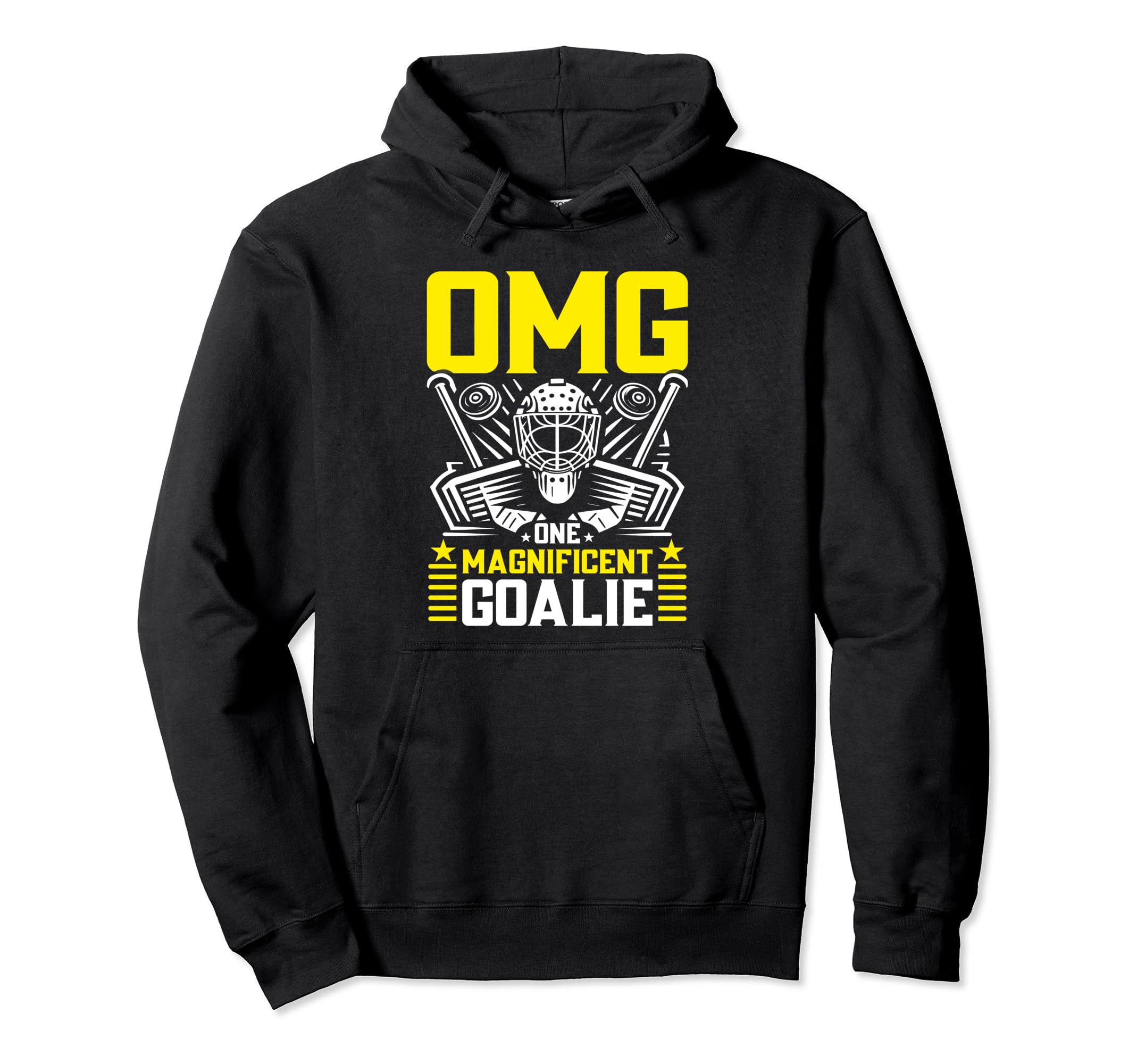 Goaltender Ice Hockey Player Ice Hoodie - Minimalist Print Men Women