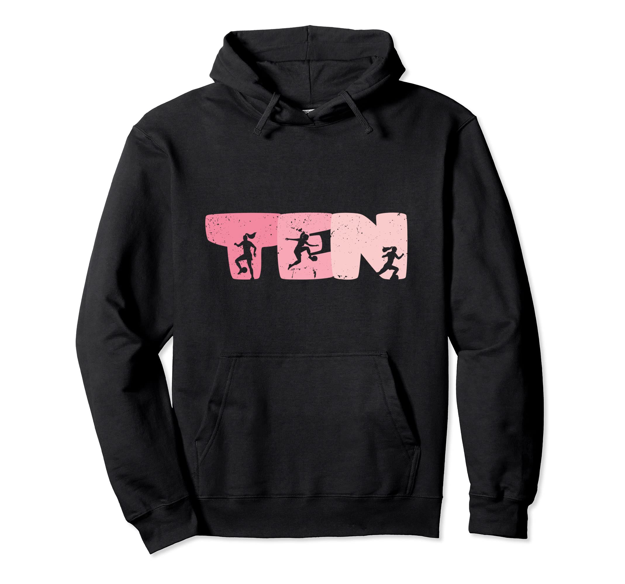 10 Year Old Soccer Birthday 10Th B Day Hoodie - Casual Everyday Wear Unisex