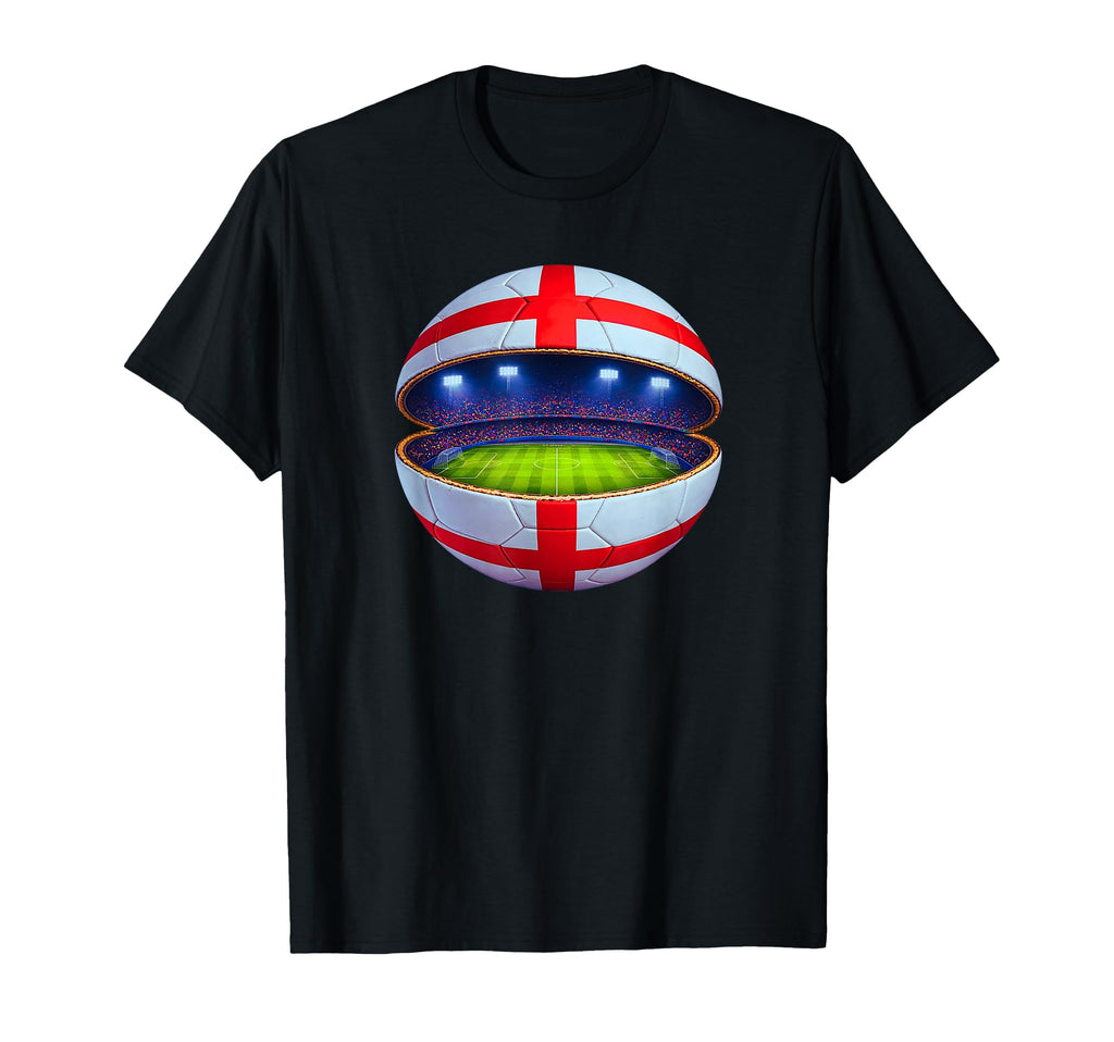 England Saint Georges Cross Flag Soccer T-Shirt - Aesthetic Graphic Unisex