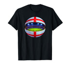 England Saint Georges Cross Flag Soccer T-Shirt - Aesthetic Graphic Unisex