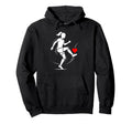 Soccer Valentines Day Heart Love Hoodie - Novelty Apparel for Adults