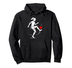 Soccer Valentines Day Heart Love Hoodie - Novelty Apparel for Adults