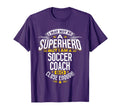 Soccer Coach Gift Superhero Soccer T-Shirt - Unique Graphic for Adults