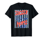 Striped Soccer Moms Club Surviving T-Shirt - Fun Novelty Design for Adults