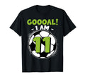 11 Year Old Birthday Soccer Themed T-Shirt - Aesthetic Graphic Unisex