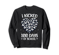 100 Days School Soccer Heart Sweatshirt - Aesthetic Graphic for Adults