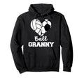Ball Granny Heart Funny Soccer Hoodie - Casual Everyday Wear Unisex
