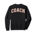 Coach Sports Trainer White Orange Back Sweatshirt - Unique Graphic Unisex