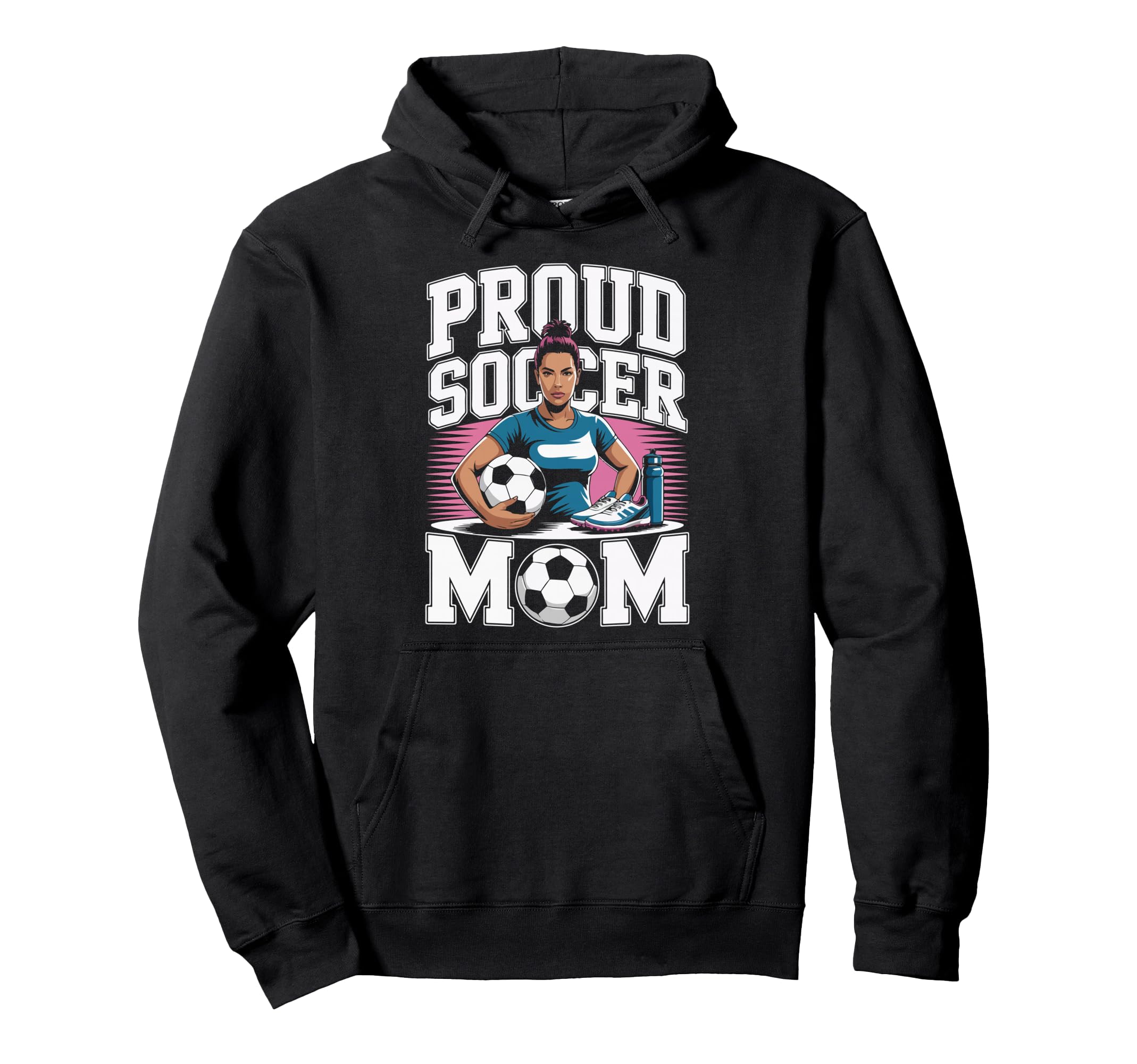 Proud Soccer Mom Sunset Vibes Hoodie - Novelty Apparel Unisex