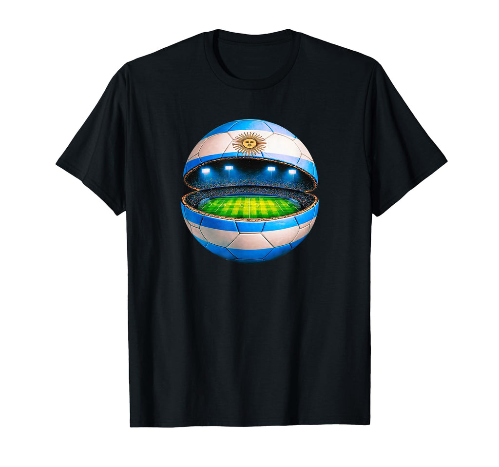 Argentine Flag Soccer Stadium Inside T-Shirt - Streetwear Style for Adults