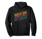 Ice Hockey Goalie Dad Goalkeeper Father Hoodie - Minimalist Print Men Women