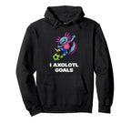 Soccer Mom Axolotl Funny Sports Pun Hoodie - Custom Art Print for Adults