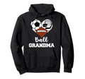 Ball Grandma Heart Funny Soccer Football Hoodie - Minimalist Print Unisex