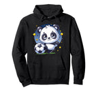 Panda Playing Soccer Kicking Ball Player Hoodie - Trendy Graphic Men Women