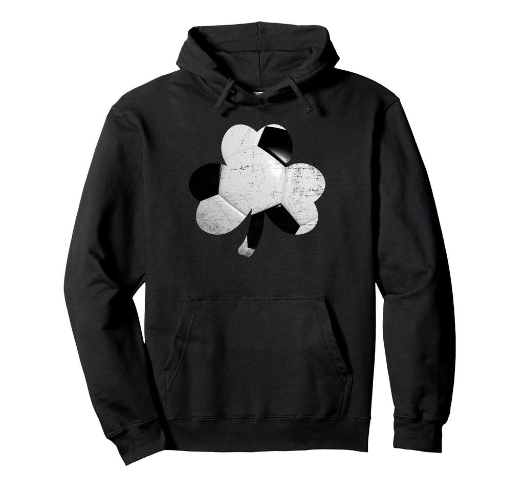 St Patricks Day Shamrock Soccer Hoodie - Casual Everyday Wear Men Women