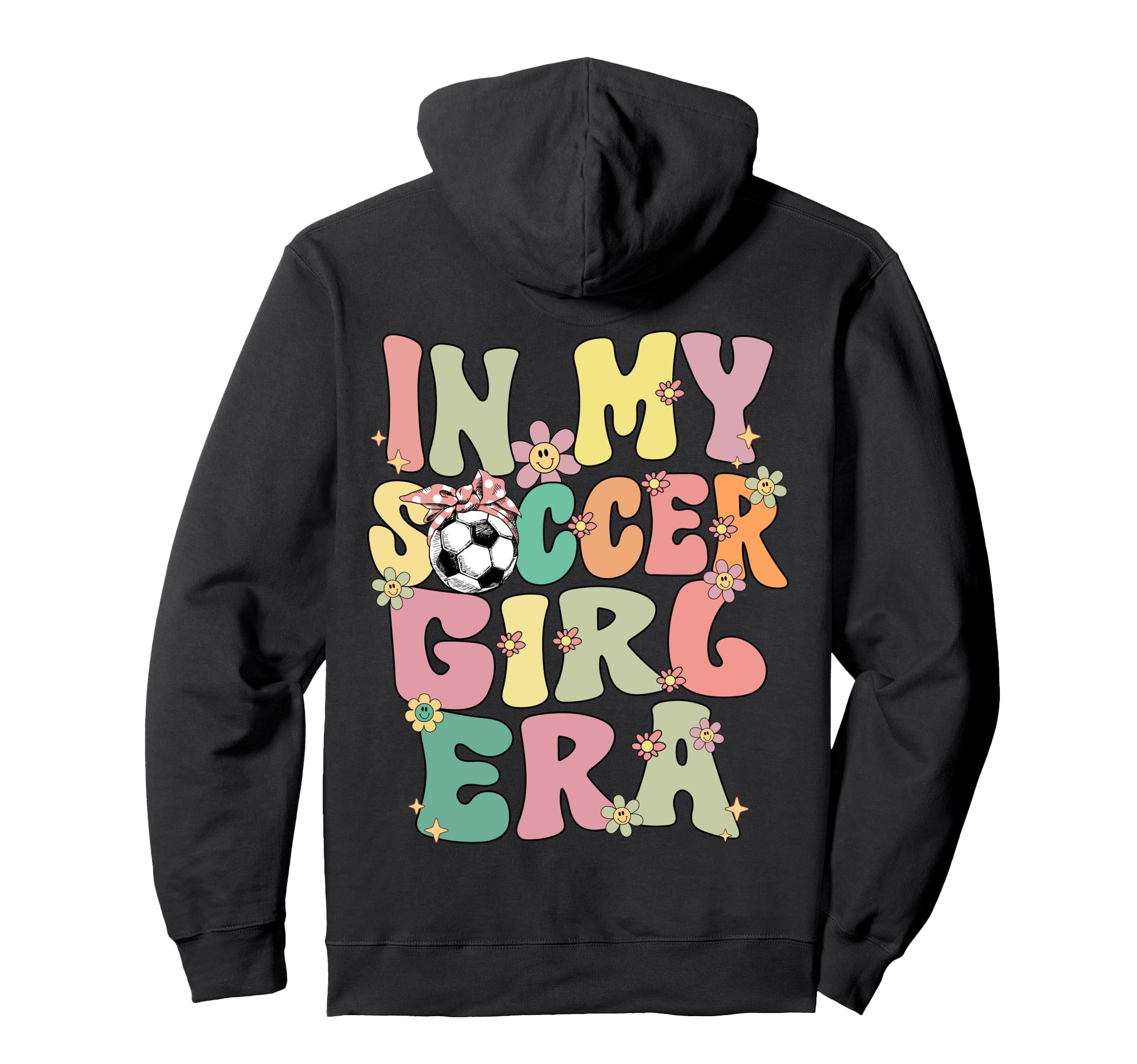 My Soccer Era Groovy Soccer Soccer Hoodie - Fun Novelty Design for Adults