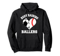 Busy Raising Ballers Soccer Baseball Hoodie - Minimalist Print Unisex