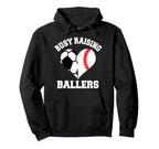 Busy Raising Ballers Soccer Baseball Hoodie - Minimalist Print Unisex