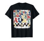 Somebody Loudmouth Aunt Soccer Cheering T-Shirt - Unique Graphic Men Women