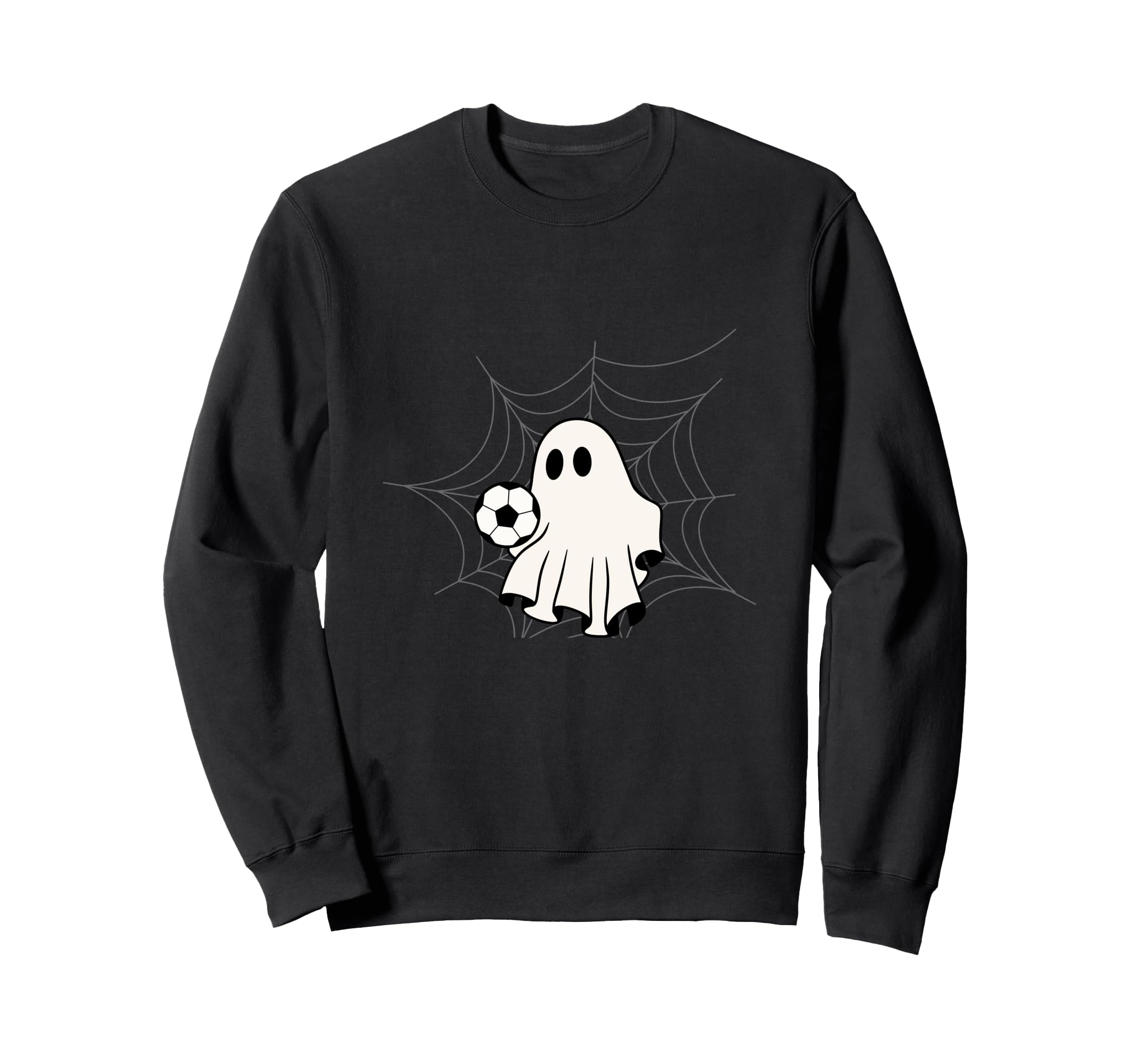 Ghost Playing Soccer Soccer Team Sweatshirt - Trendy Graphic Men Women