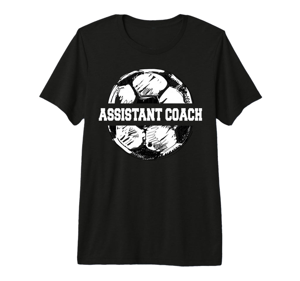 Mens Soccer Assistant Coach Soccer T-Shirt - Novelty Apparel for Adults