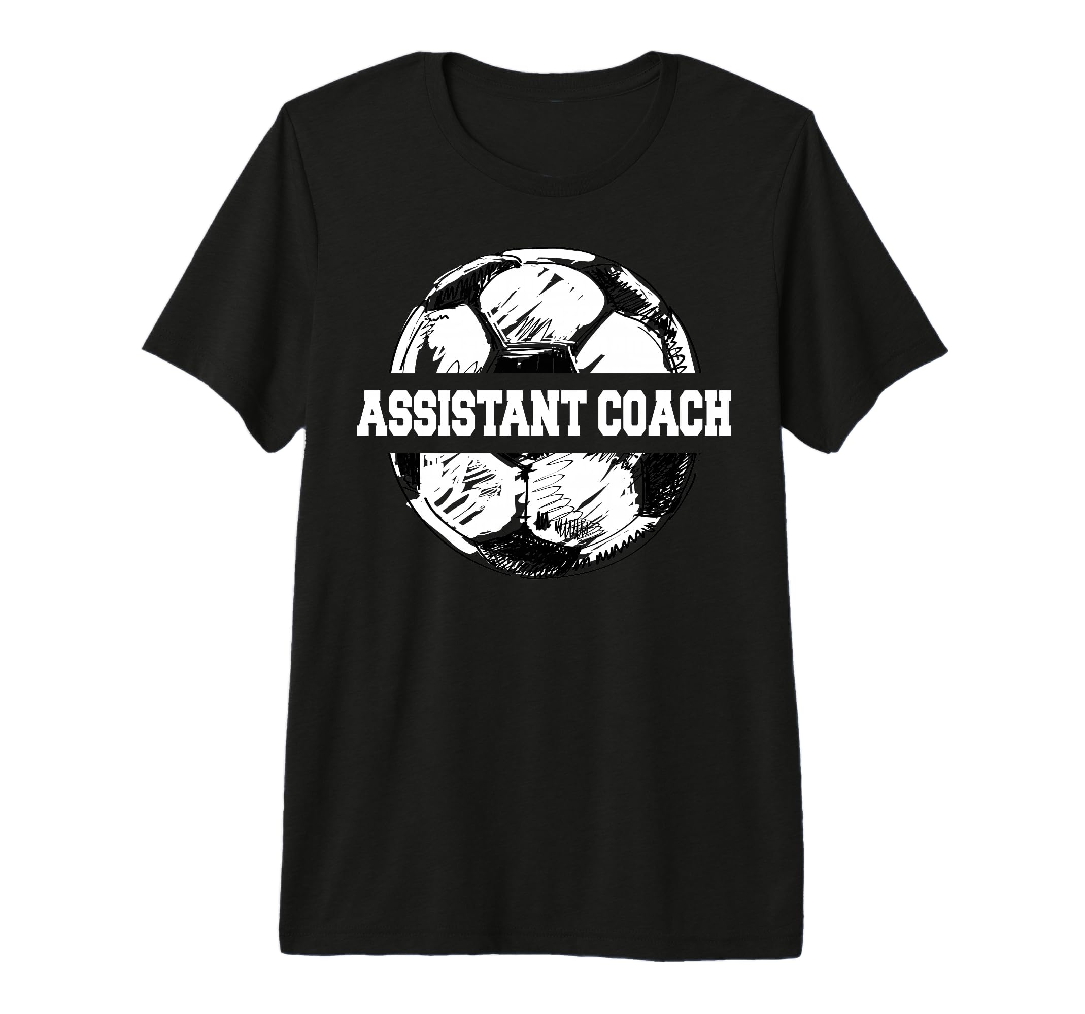 Mens Soccer Assistant Coach Soccer T-Shirt - Novelty Apparel for Adults