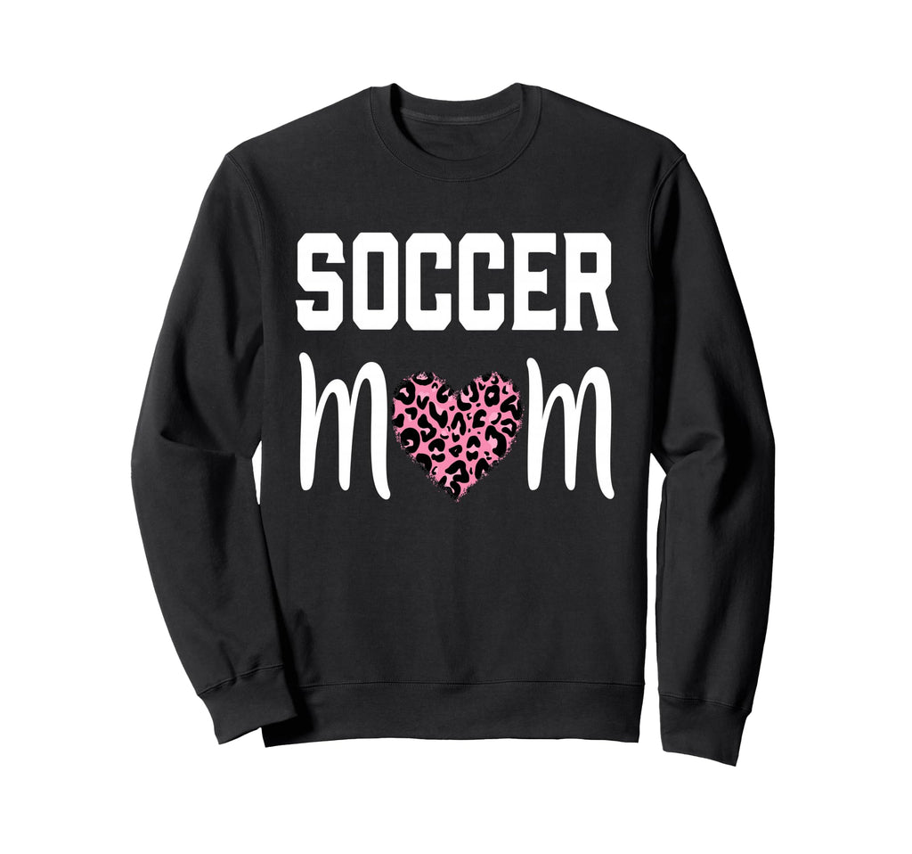 Soccer Mom Leopard Mother S Day Sweatshirt - Fun Novelty Design for Adults