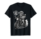 Golden Retriever Motorbike Love Footbal T-Shirt - Trendy Graphic Unisex