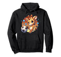 Giraffe Soccer Player Kicking Soccer Hoodie - Custom Art Print for Adults
