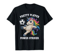 Player Soccer Unicorn Just Who Loves T-Shirt - Custom Art Print Men Women