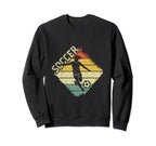 Soccer Player Silhouette Soccer Sweatshirt - Trendy Graphic for Adults
