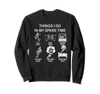 Thing I Do My Spare Time Soccer Sweatshirt - Trendy Graphic Unisex