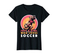 Just Who Loves Soccer Soccer Outfit T-Shirt - Minimalist Print Unisex
