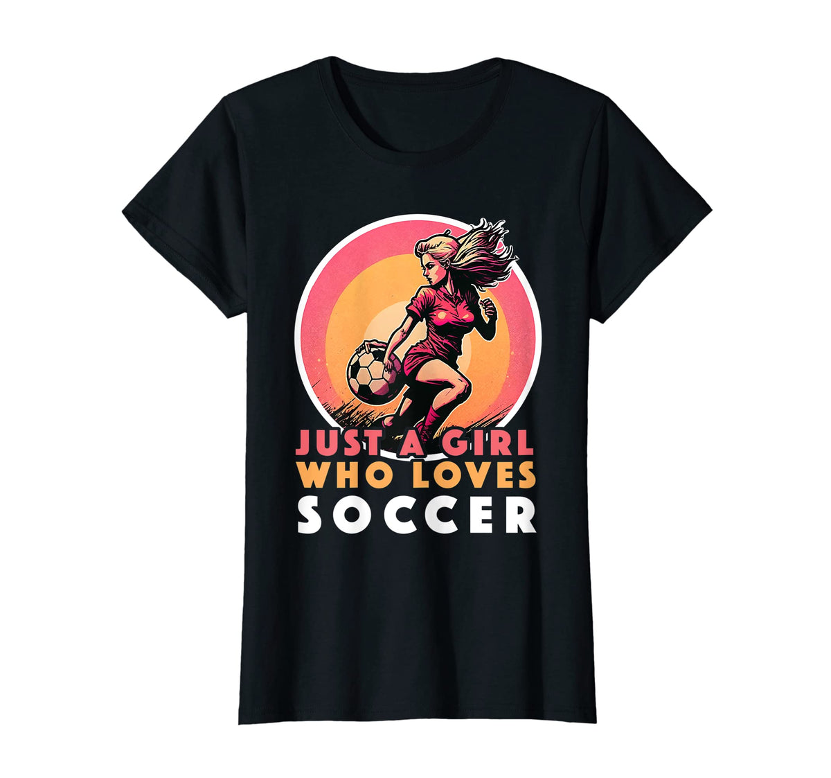 Just Who Loves Soccer Soccer Outfit T-Shirt - Minimalist Print Unisex