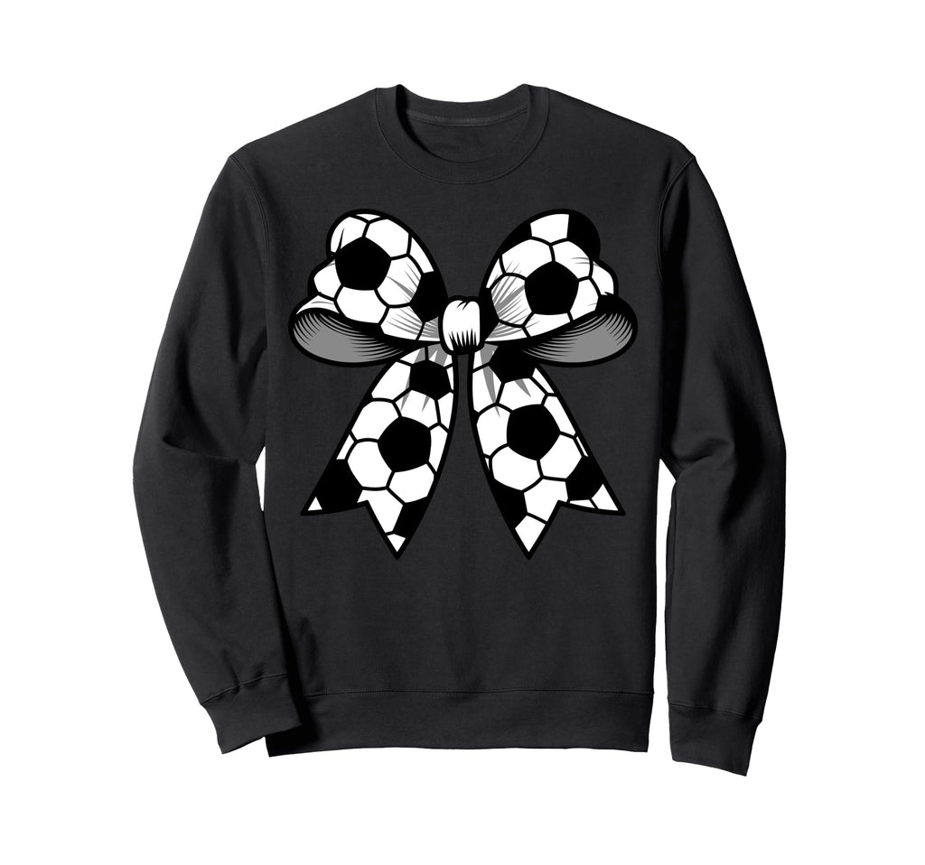 Soccer Coquette Bow Funny Soccer Sweatshirt - Aesthetic Graphic Men Women