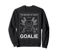 Biology Saves Axolotl Goalie Sweatshirt - Casual Everyday Wear Men Women