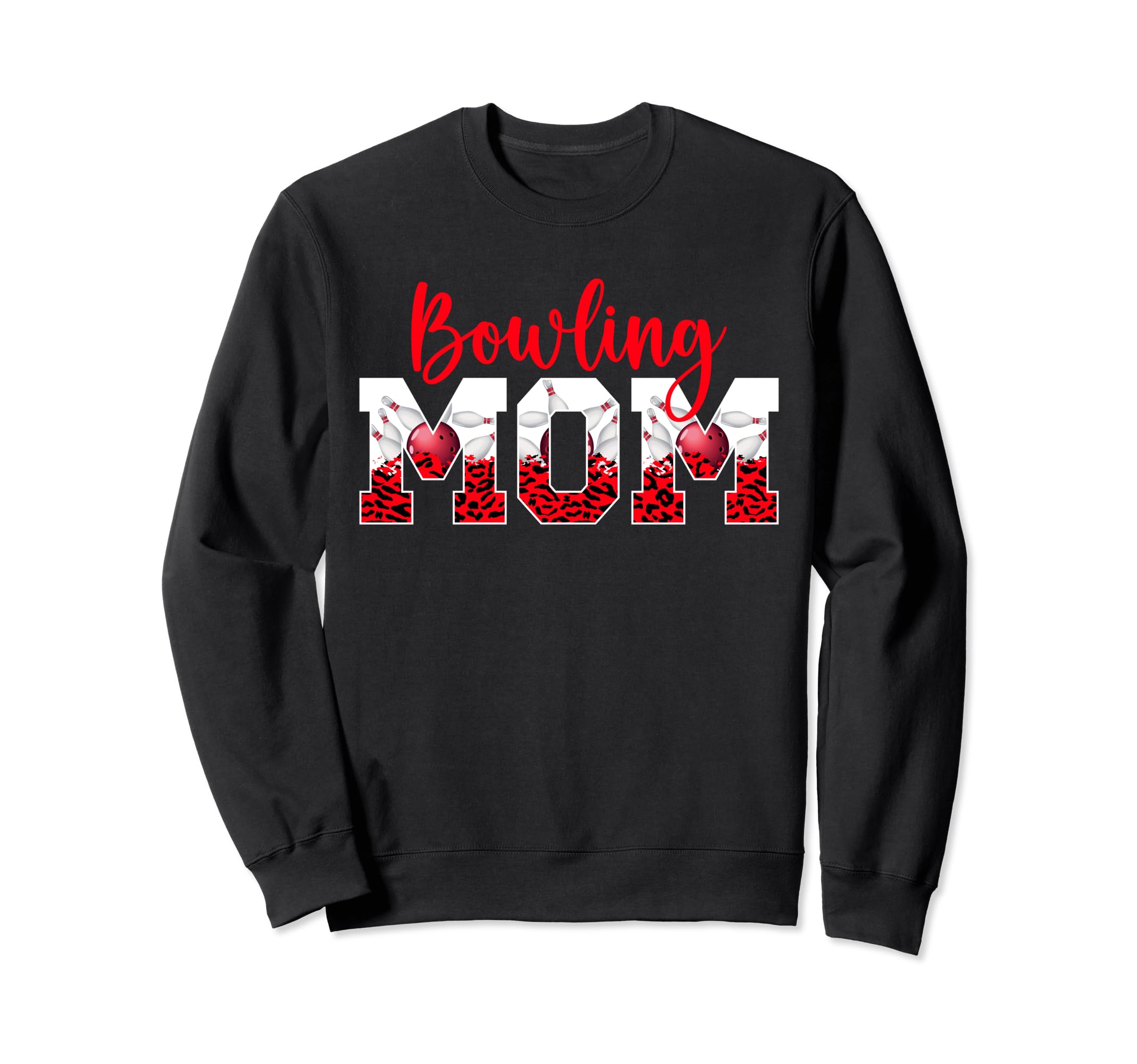 Bowling Mom Bowler Mama Bowling Sweatshirt - Fun Novelty Design for Adults