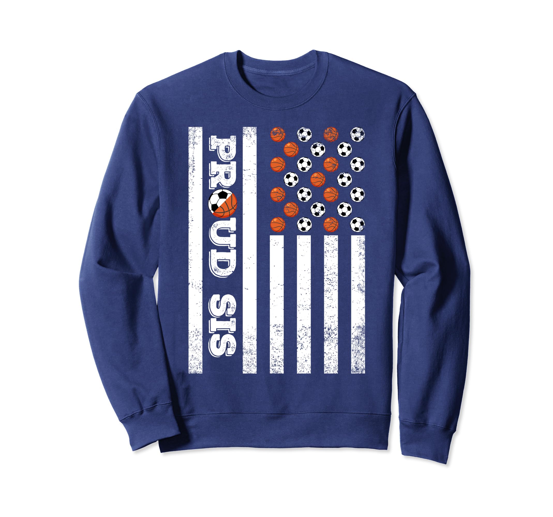 Proud Sister Soccer Basketball Player Sweatshirt - Minimalist Print Unisex