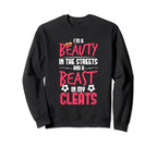 Beauty Street Beast My Cleats Soccer Sweatshirt - Graphic Print Unisex