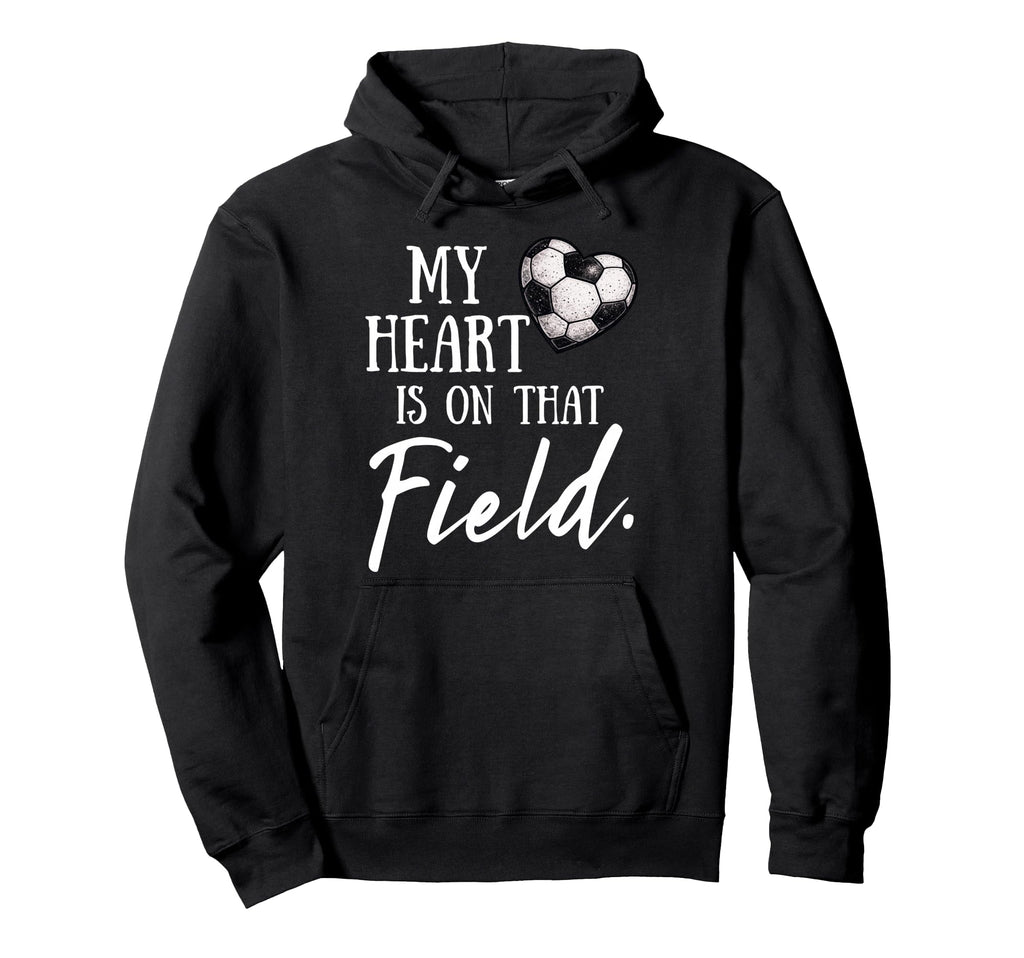 My Heart Is That Field Funny Hoodie - Casual Everyday Wear Men Women