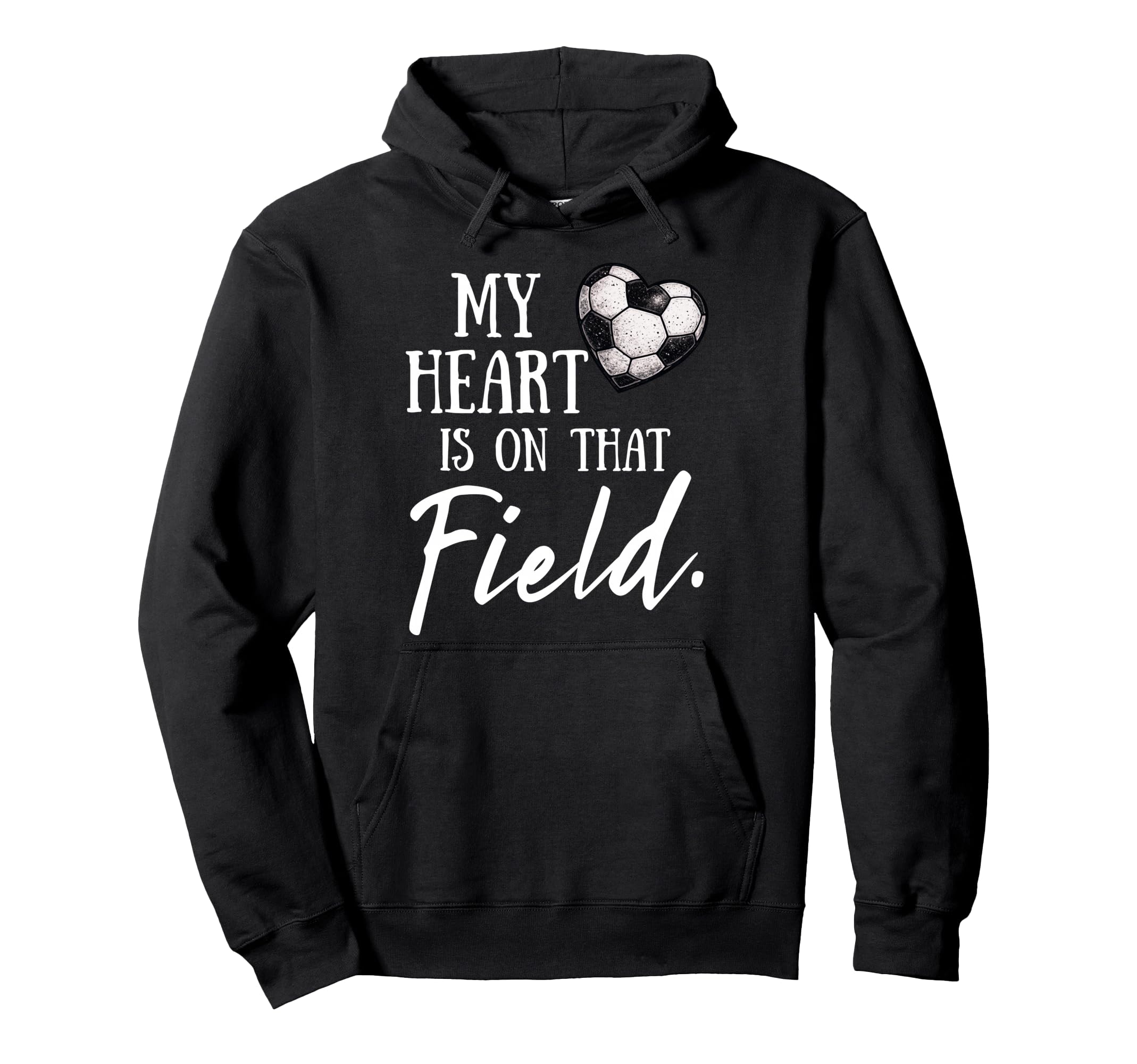 My Heart Is That Field Funny Hoodie - Casual Everyday Wear Men Women