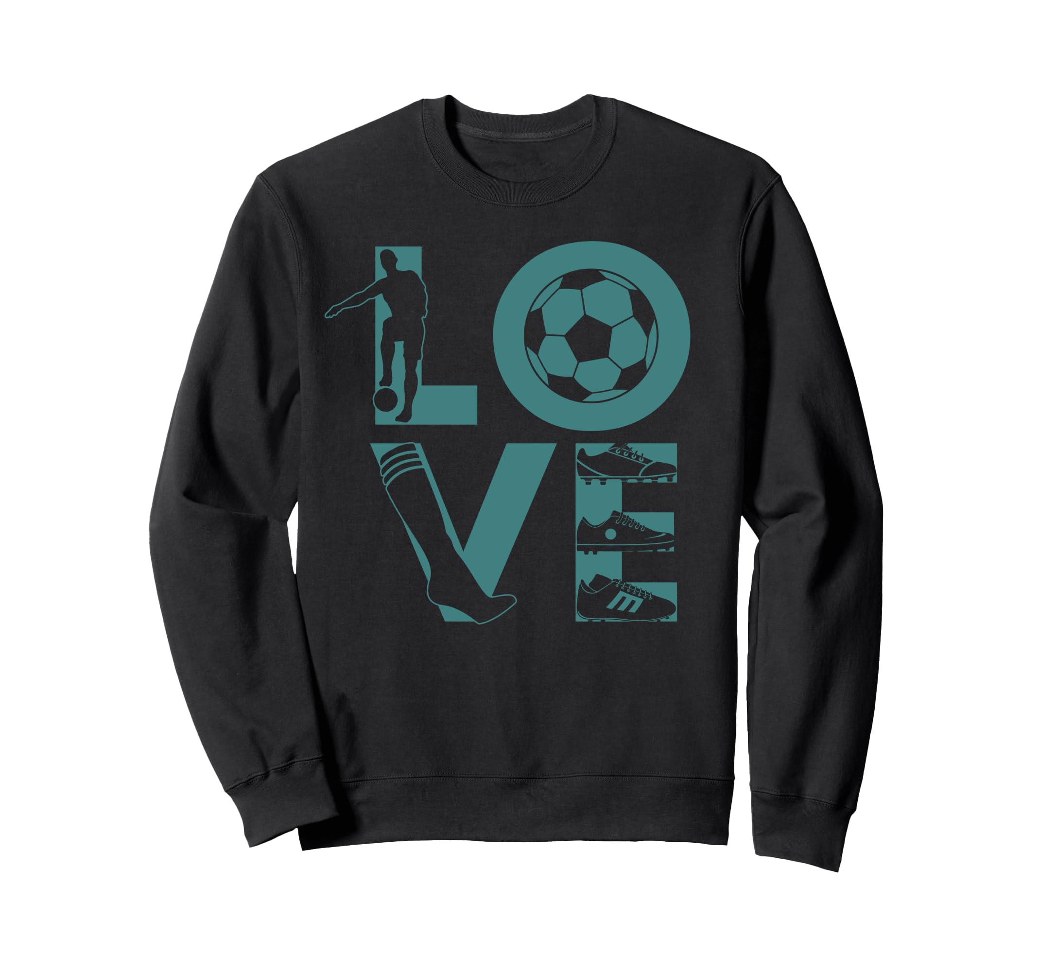 Soccer Love Gift Football Player Sweatshirt - Custom Art Print Men Women
